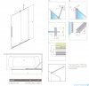 Radaway Furo PND II parawan nawannowy 130cm prawy szkło przejrzyste 10109688-01-01R/10112644-01-01